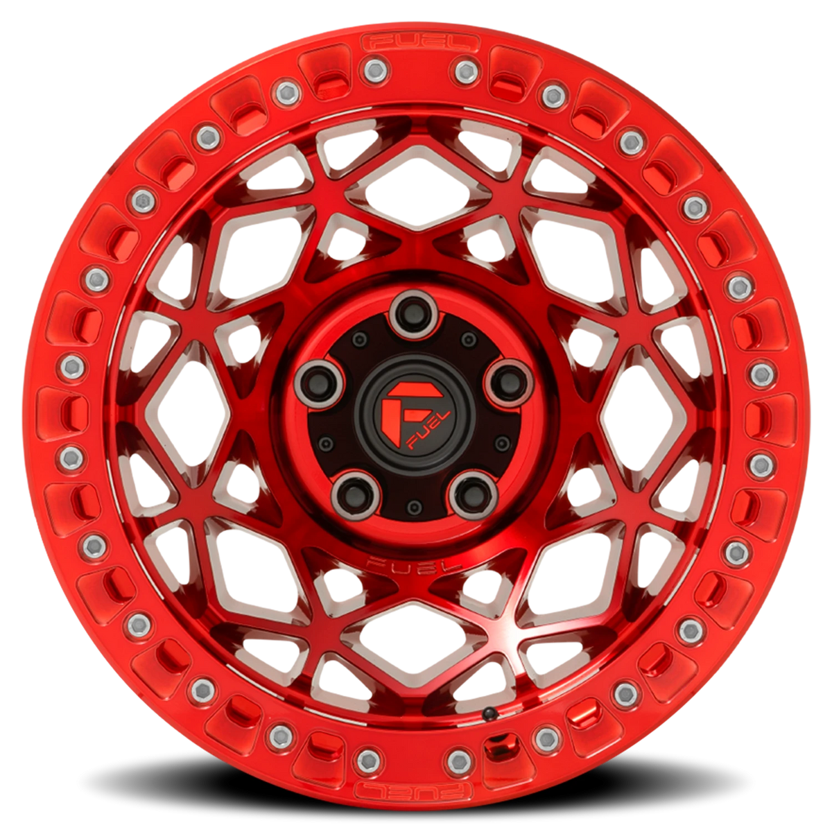 Fuel Unit 17x9 -15 5x127mm 71.5mm Candy Red