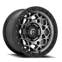 Fuel Unit 17x9" 6x139.7mm 106.1mm CB -12mm Gunmetal Matte Black Ring