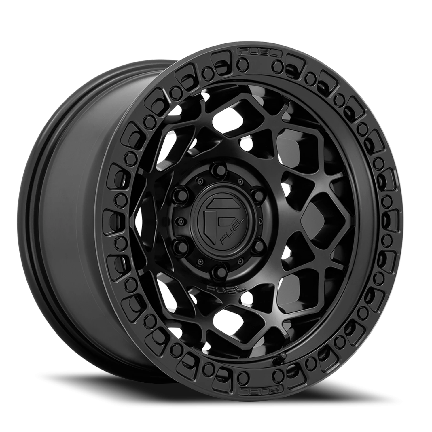 Fuel Unit 17x9" 5x127mm 71.5mm CB +1mm Matte Black Matte Black Ring