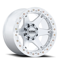 KMC VI Beadlock 17x9" 6x139.7mm 108mm CB -38mm Machined Silver