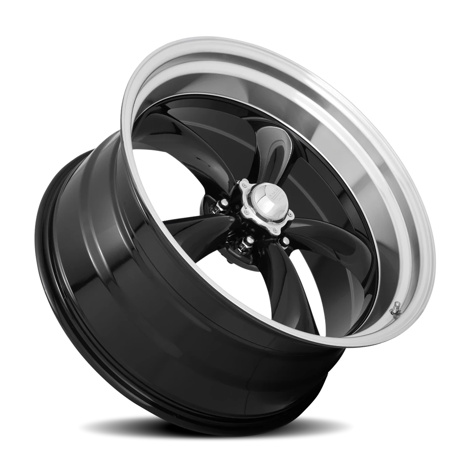 American Racing Torq Thrust II 22x11" 5x127mm 83.06mm CB +18mm Gloss Black Machined Lip