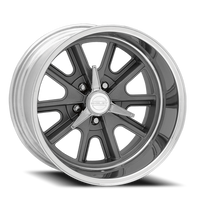 American Racing Shelby Cobra 17x9.5" 5x114.3mm 72.6mm CB -32mm Mag Gray Center Polished Barrel