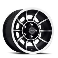 American Racing Vector 15x8.5" 5x114.3mm 86.2mm CB +6mm Satin Black Machined