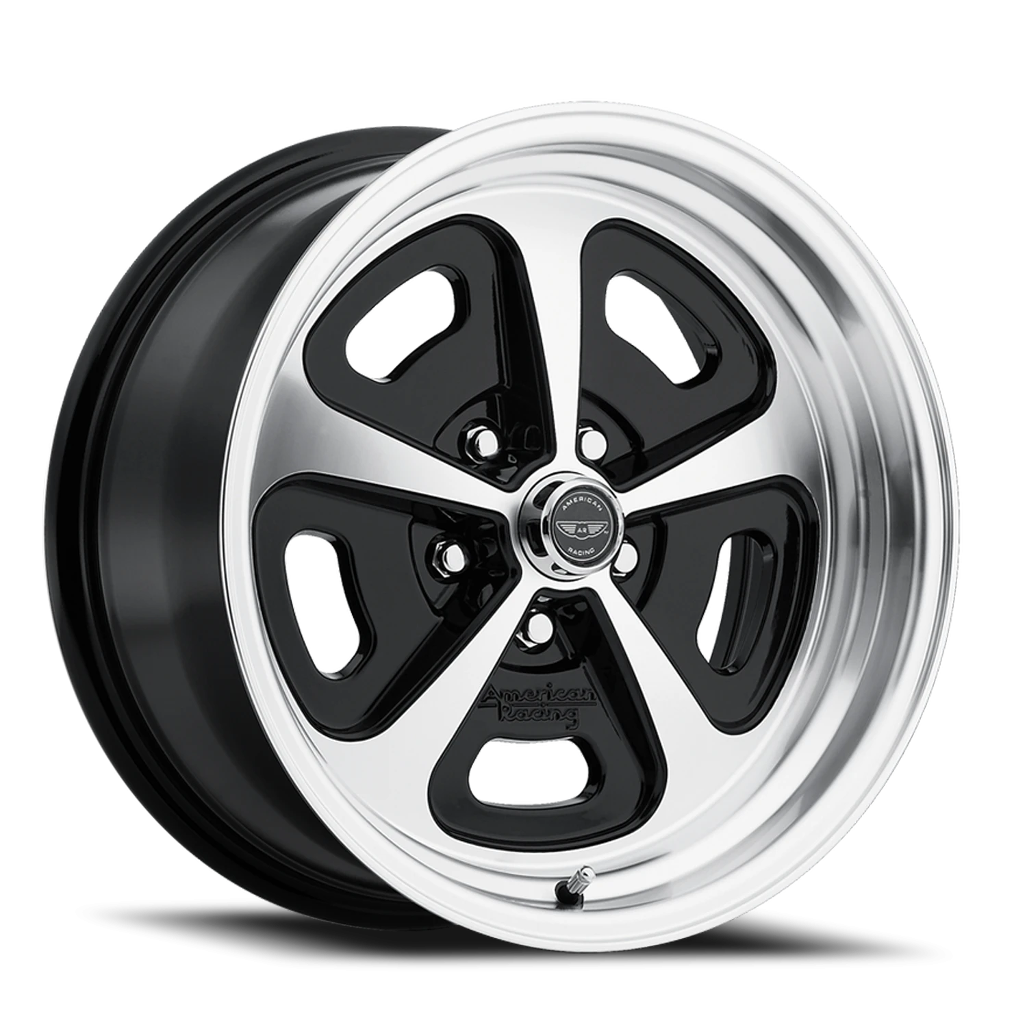 American Racing 500 Mono Cast 15x7" 5x114.3mm 72.6mm CB 0mm Gloss Black Machined