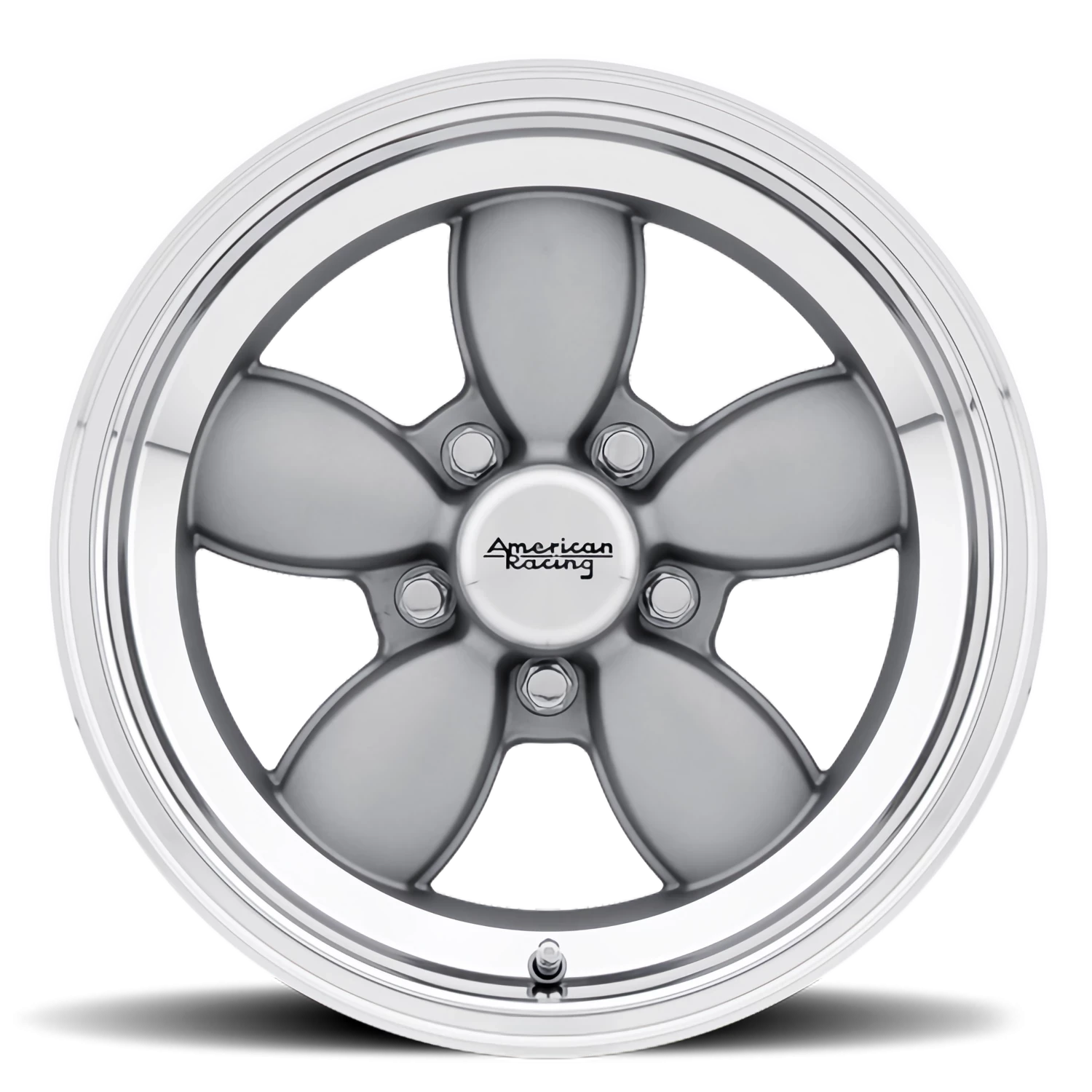 American Racing VN504 GY 17x7 +0 5x114.3mm 72.6mm Mag Gray Mirror Lip