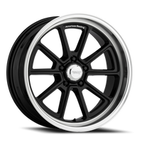American Racing Draft 18x10" 5x114.3mm 72.6mm CB 0mm Gloss Black Diamond Cut Lip
