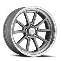 American Racing Draft 20x10" 5x120.65mm 72.6mm CB +6mm Vintage Silver Diamond Cut Lip
