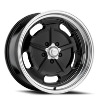 American Racing Salt Flat 22x10.5" 5x114.3mm 72.56mm CB 0mm Gloss Black Diamond Cut Lip