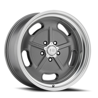 American Racing Salt Flat 22x10.5" 5x114.3mm 72.56mm CB 0mm Mag Gray Diamond Cut Lip
