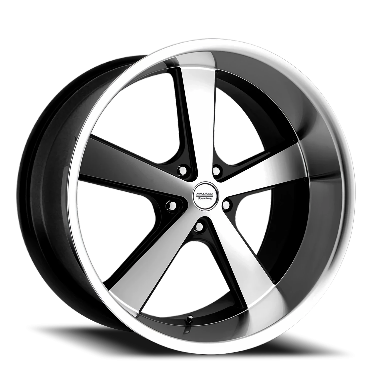 American Racing Nova 20x8.5" 5x127mm 78.3mm CB 0mm Gloss Black Machined