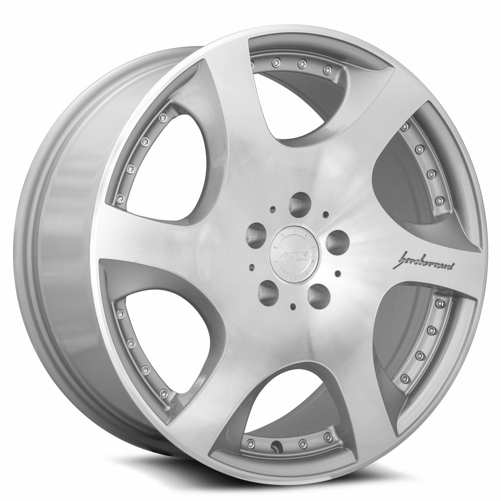 MRR VP3 19x8.5 35 5x114.3mm 73.1mm Silver Machined Face