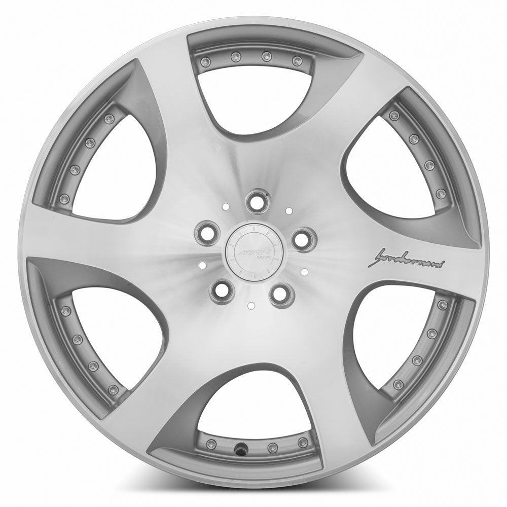 MRR VP3 19x8.5 35 5x114.3mm 73.1mm Silver Machined Face