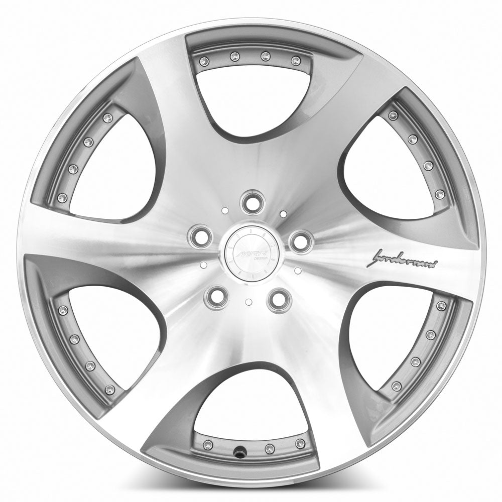 MRR VP3 20x10.5 40 5x120mm 72.6mm Silver Machined Face