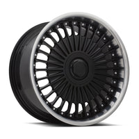 MRR VP4 20x8.5 25 5x112mm 66.6mm Black Machined Lip