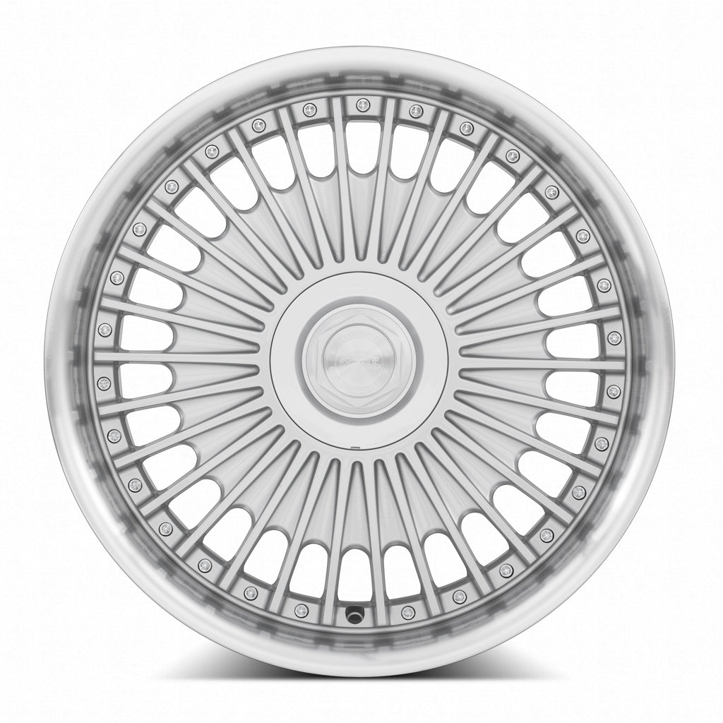 MRR VP4 19x9.5 20 5x114.3mm 73.1mm Silver Machined Lip