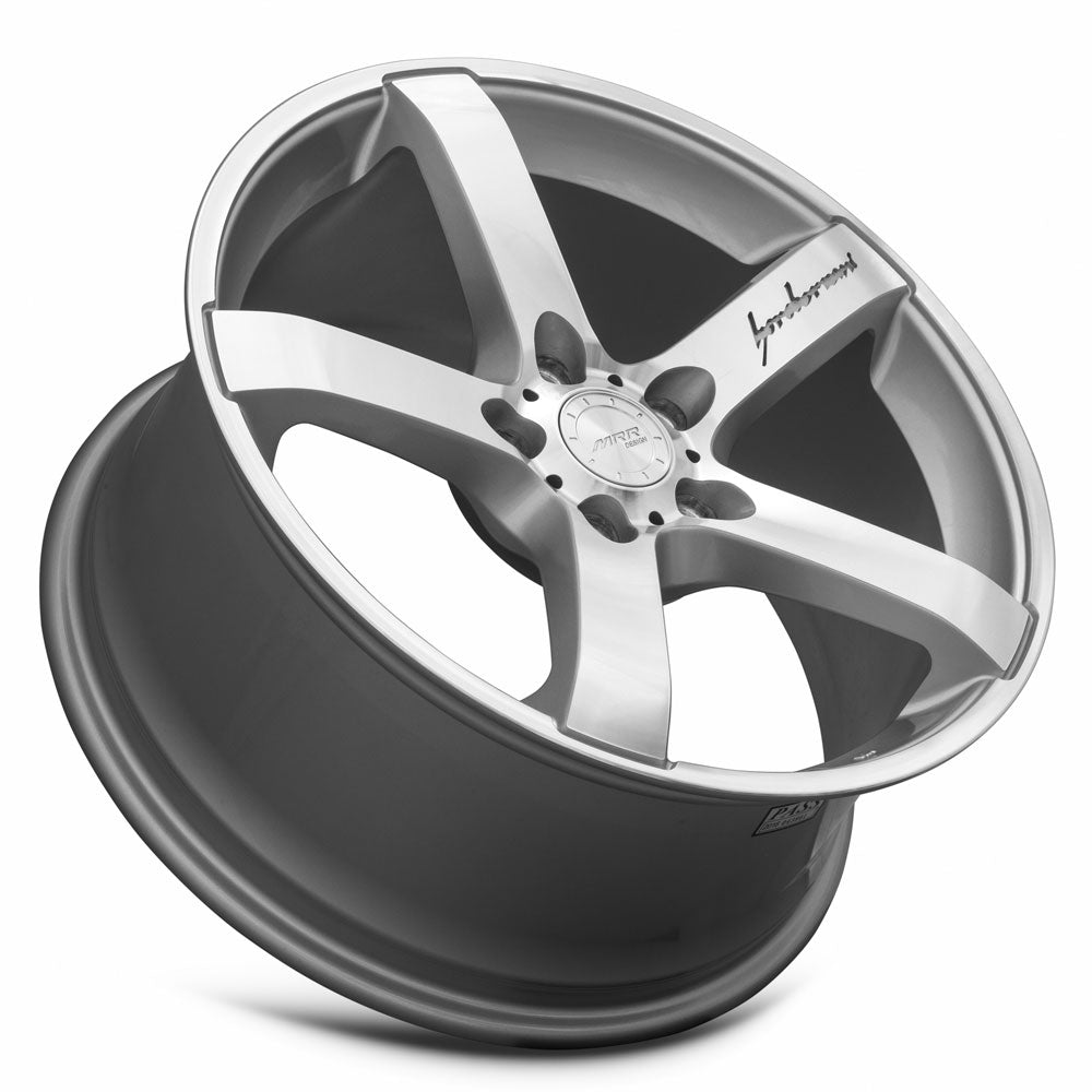 MRR VP5 20x9 25 5x112mm 66.6mm Silver Machined Face