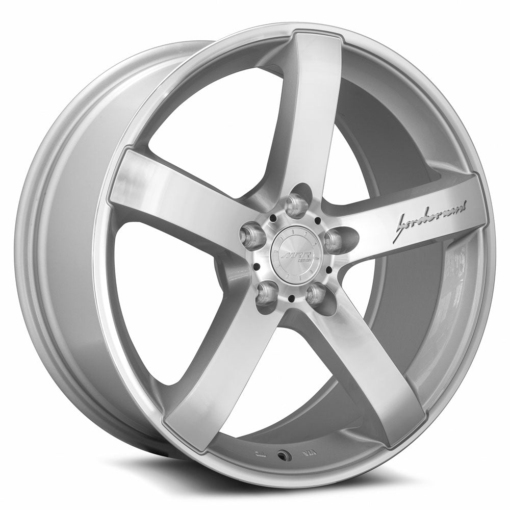 MRR VP5 19x8.5 20 5x114.3mm 73.1mm Silver Machined Face