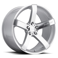 MRR VP5 18x9.5 40 5x114.3mm 73.1mm Silver Machined Face
