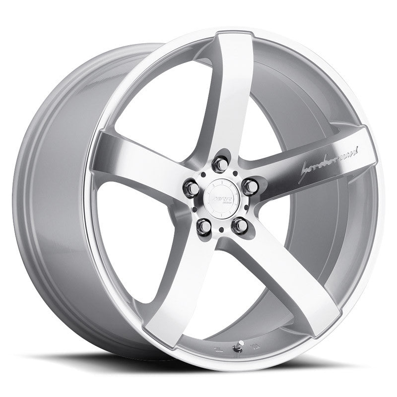 MRR VP5 18x9.5 40 5x114.3mm 73.1mm Silver Machined Face