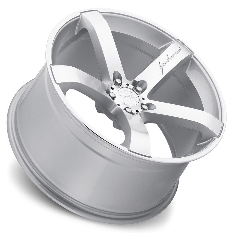 MRR VP5 18x9.5 40 5x114.3mm 73.1mm Silver Machined Face