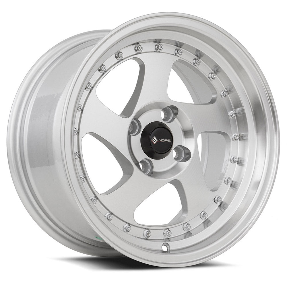 Vors VR2 15x8 20 4x108mm 73.1mm Silver Machined Face