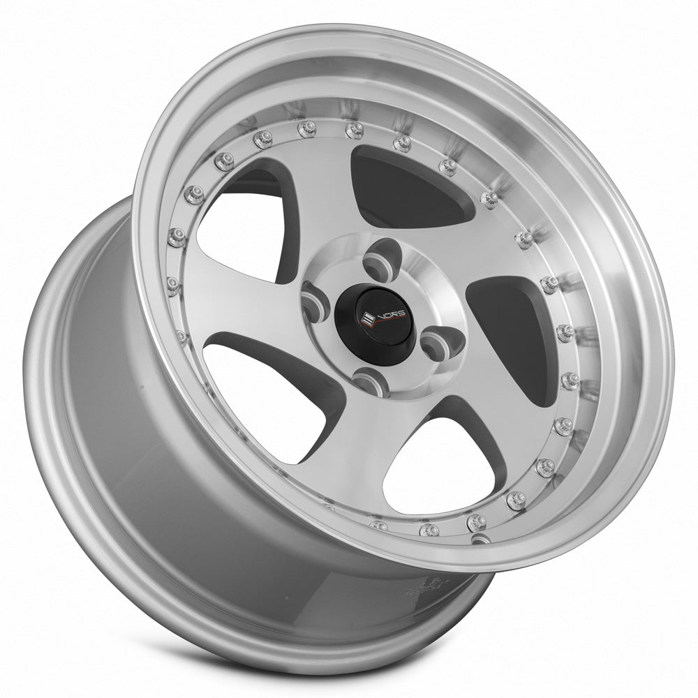 Vors VR2 15x8 20 4x108mm 73.1mm Silver Machined Face