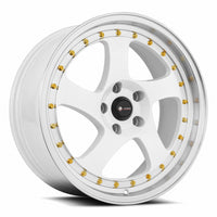Vors VR2 18x8 35 5x108mm 73.1mm White Machine Lip