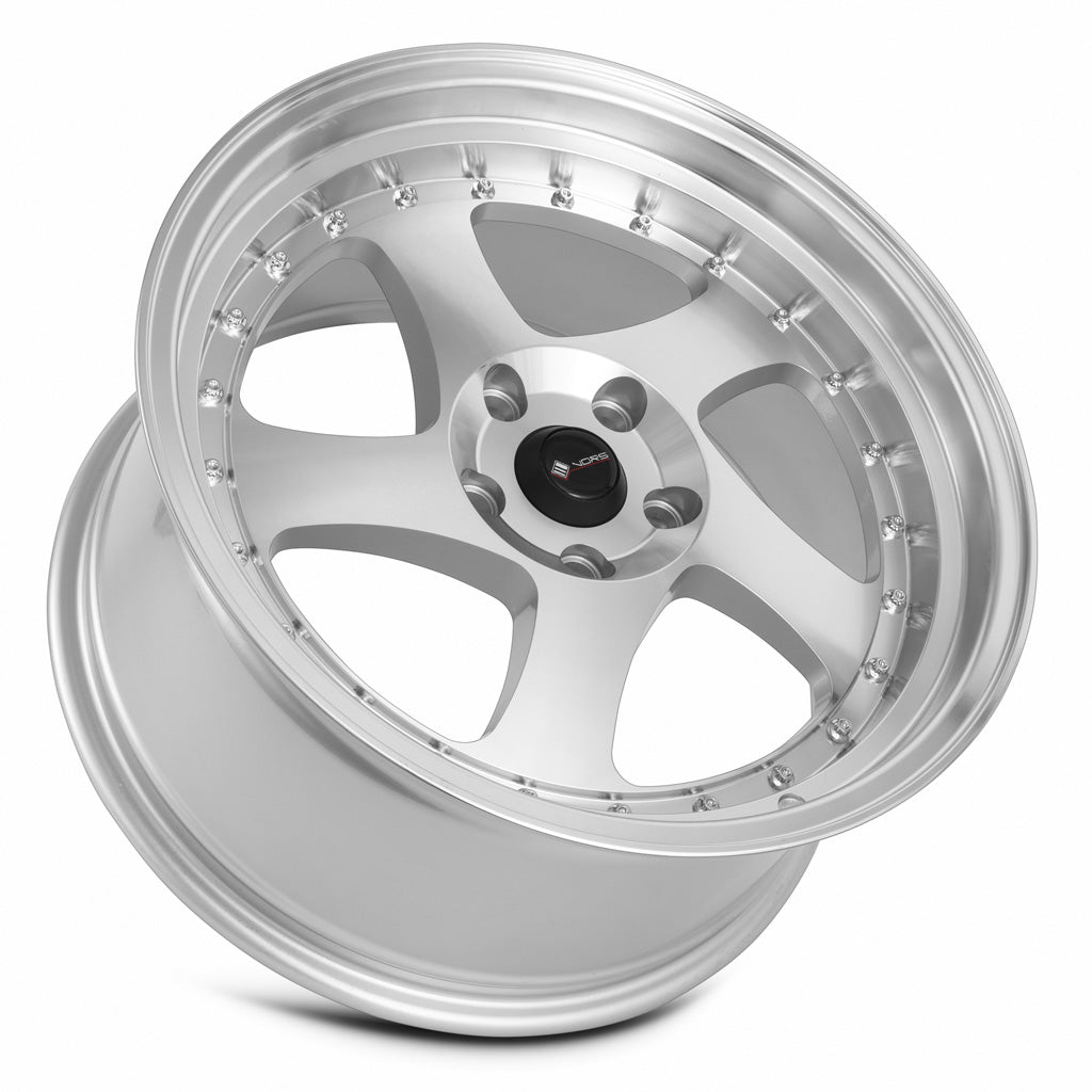 Vors VR2 18x9 35 5x115mm 73.1mm Silver Machined Face