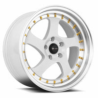 Vors VR2 18x9 35 5x112mm 73.1mm White Machine Lip