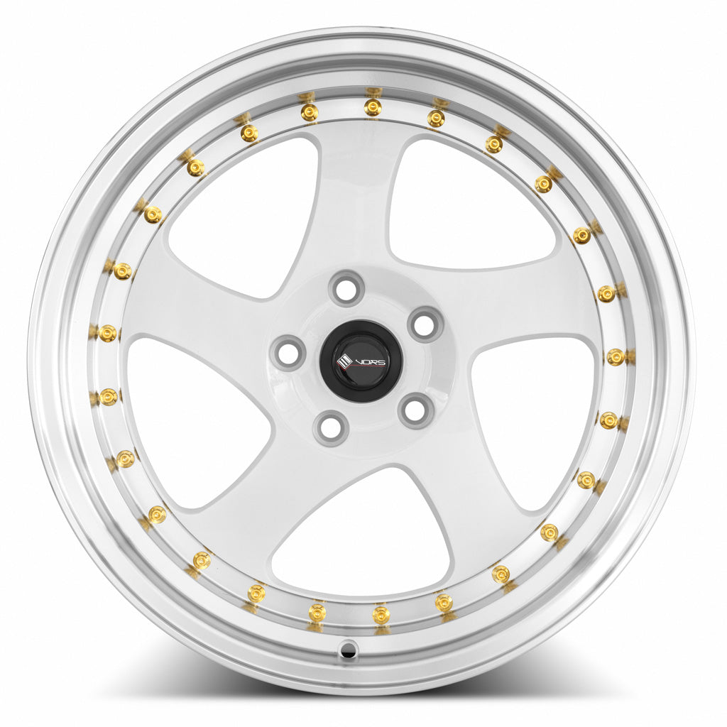 Vors VR2 18x9 35 5x112mm 73.1mm White Machine Lip
