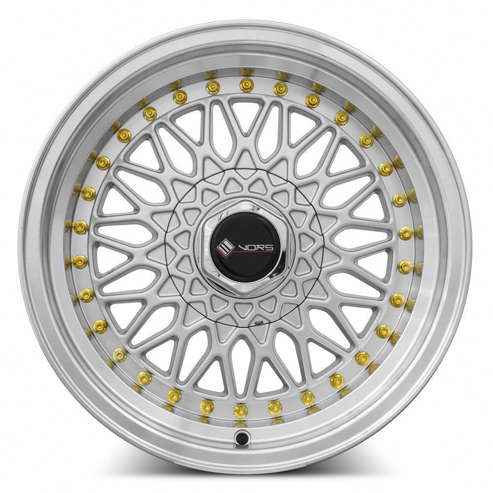 Vors VR3 16x8 20 4x108mm 73.1mm Silver Machined Face