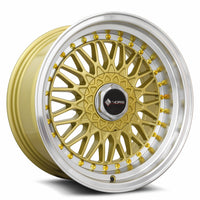 Vors VR3 15x8 20 4x98mm 73.1mm Gold Machined Lip