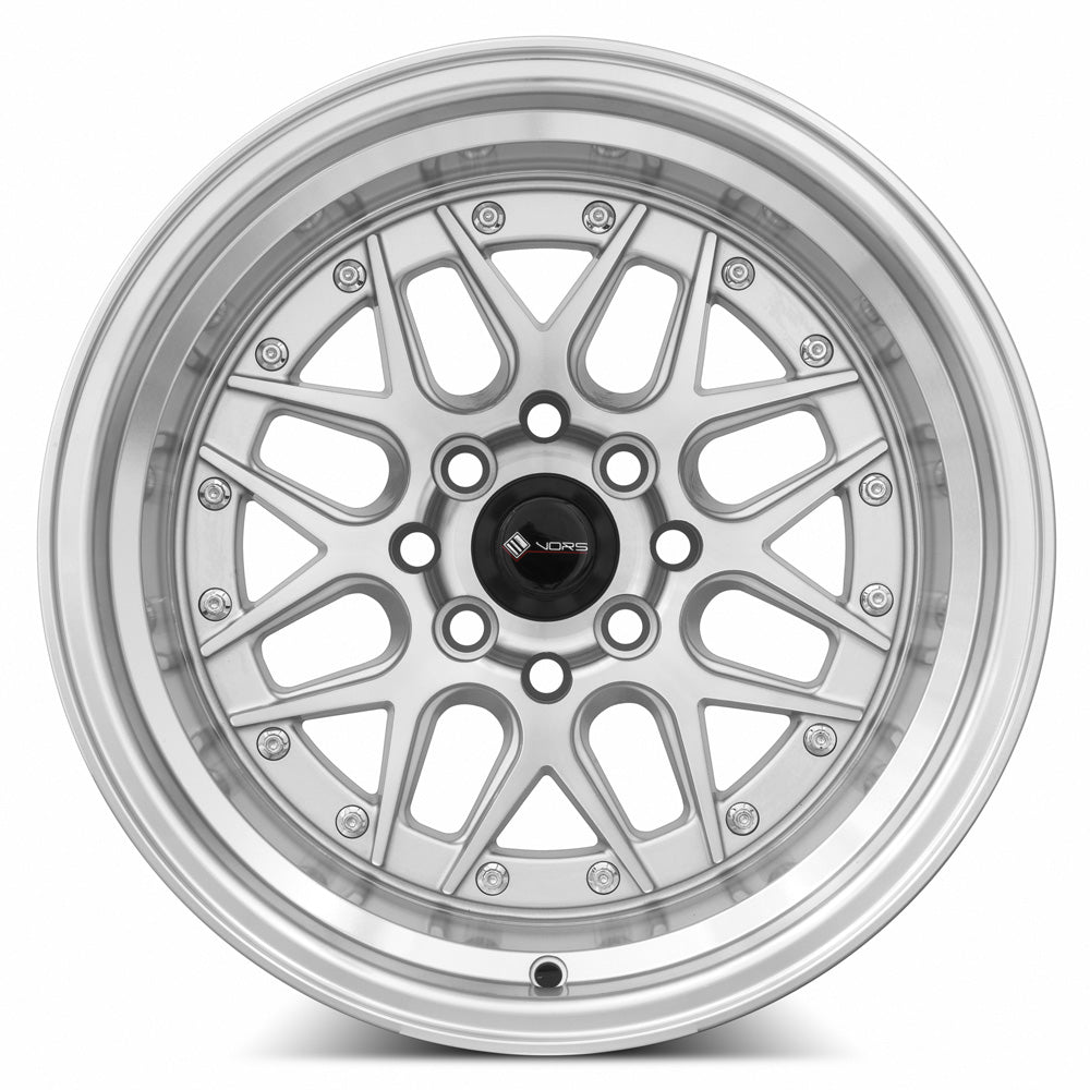 Vors VR7 15x9 0 4x108mm 73.1mm Silver Machined Face