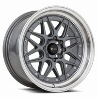 Vors VR7 16x8 20 4x108mm 73.1mm Gun Metal Machine Lip