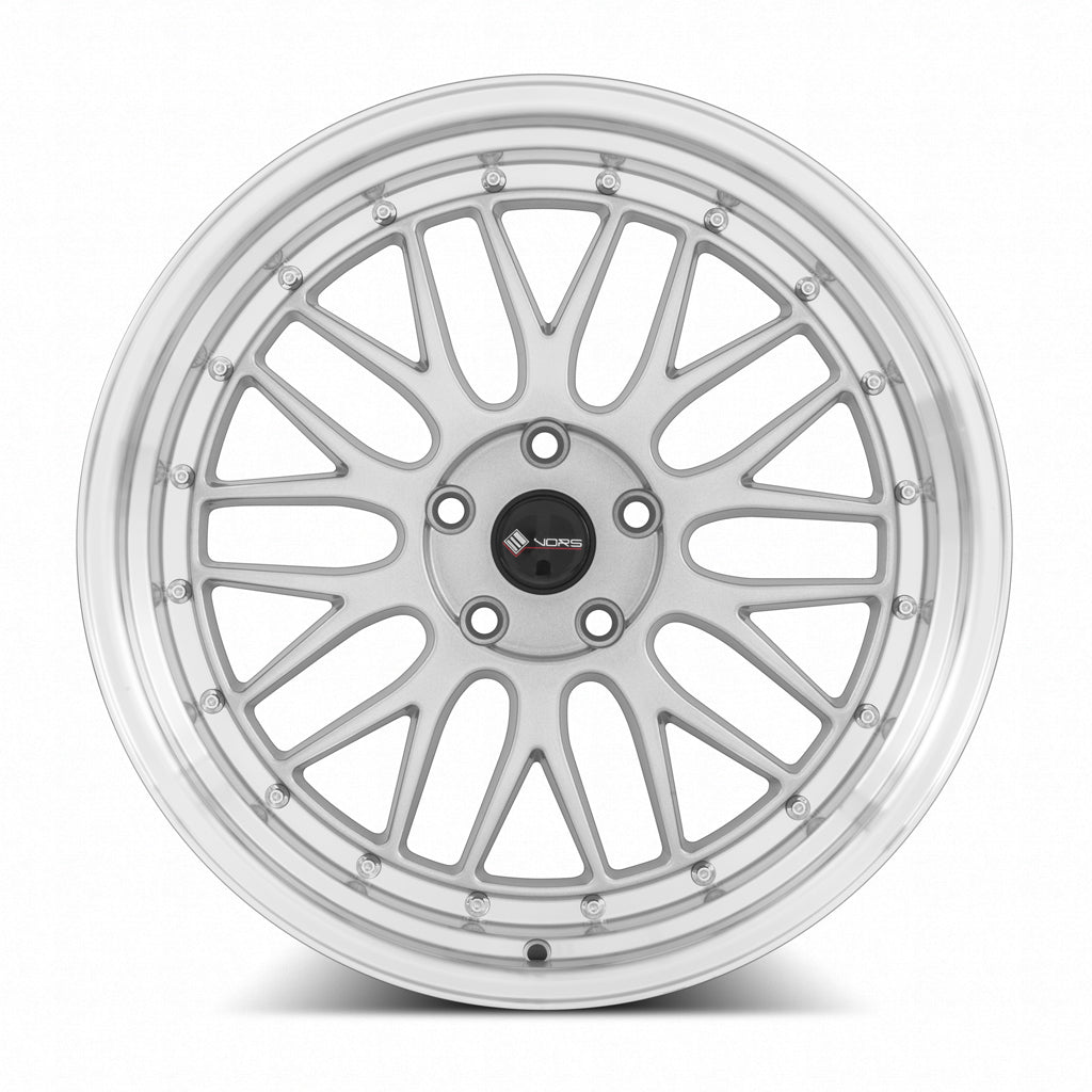 Vors VR8 18x9 35 5x114.3mm 73.1mm Silver Machined Lip