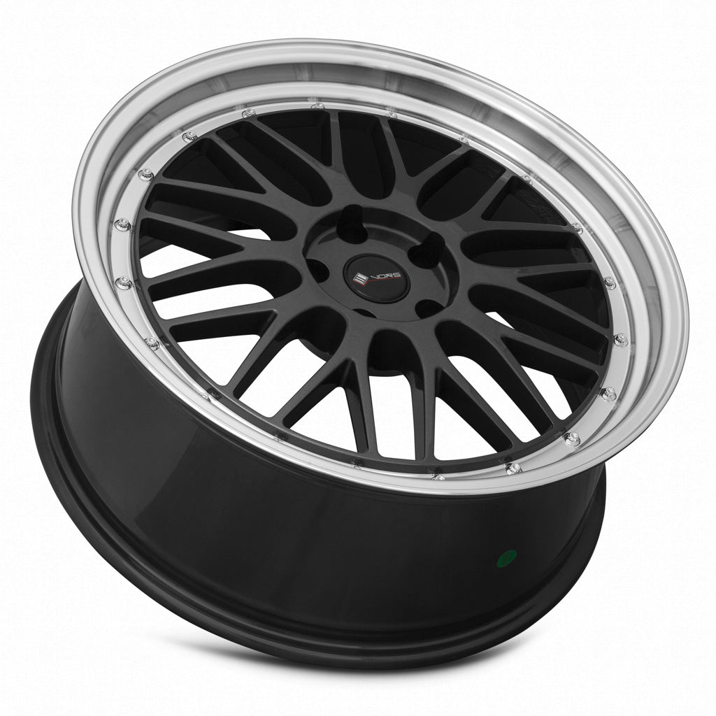 Vors VR8 20x8.5 35 5x120mm 73.1mm Hyper Black Machined Lip