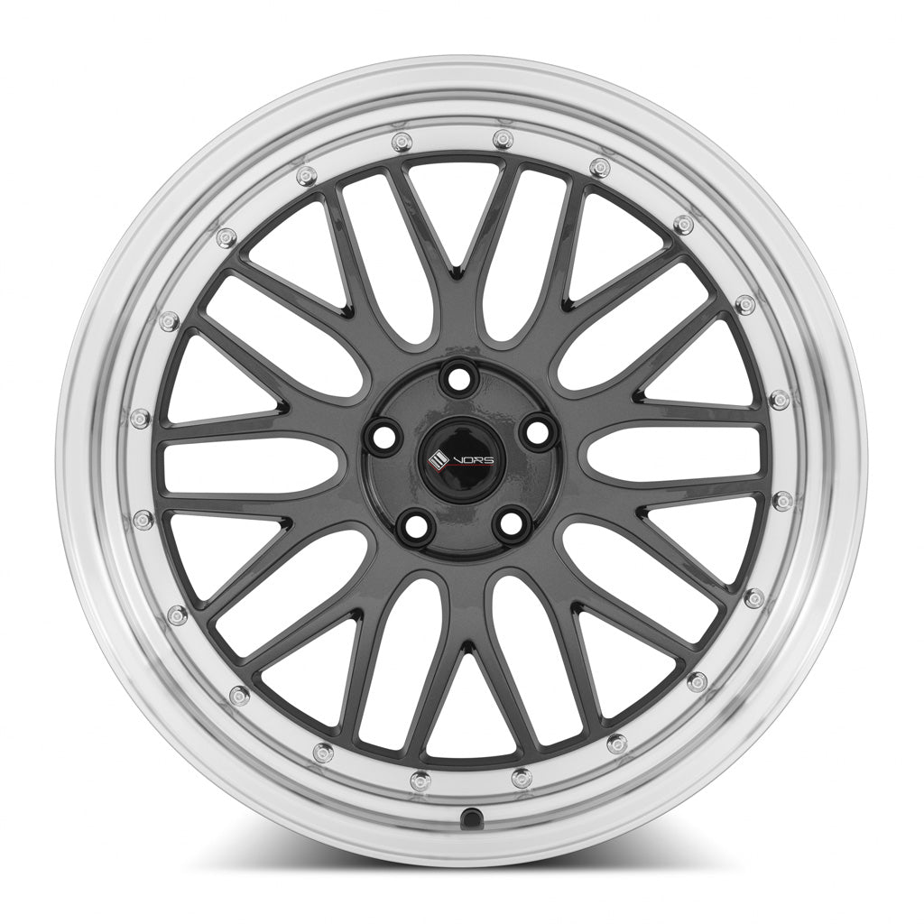 Vors VR8 20x9.5 35 5x115mm 73.1mm Hyper Black Machined Lip