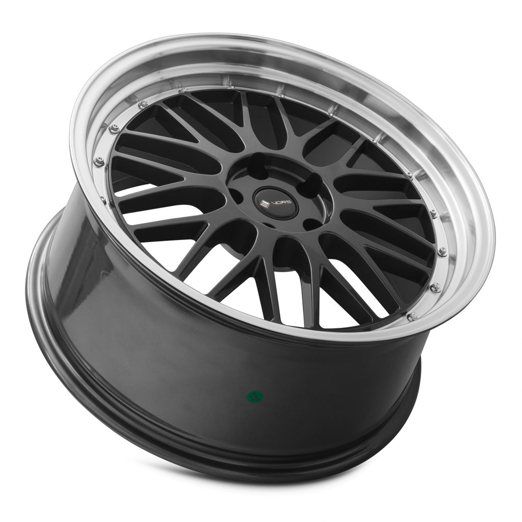 Vors VR8 20x9.5 35 5x108mm 73.1mm Hyper Black Machined Lip
