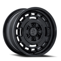 Black Rhino Vagabond 17x8" 6x139.7mm 106.1mm CB +32mm Matte Black Gloss Black Lip