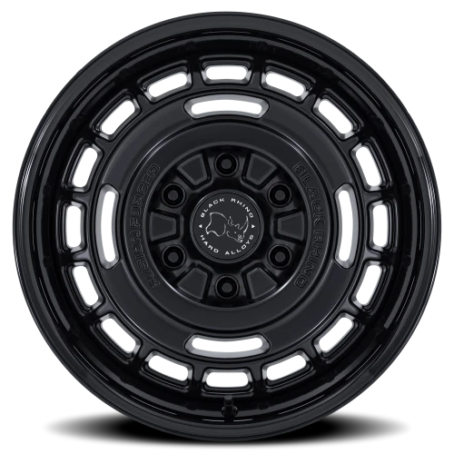 Black Rhino Vagabond 17x8" 6x139.7mm 106.1mm CB +32mm Matte Black Gloss Black Lip