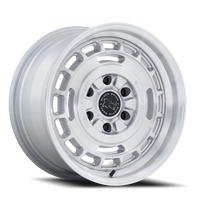 Black Rhino Vagabond 17x8.5" 6x139.7mm 106.1mm CB 0mm Gloss Silver Machined Face