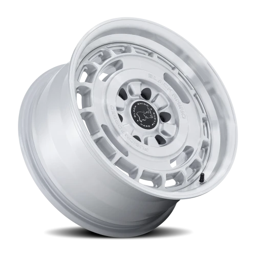 Black Rhino Vagabond 17x8.5" 6x139.7mm 106.1mm CB +25mm Gloss Silver Machined Face