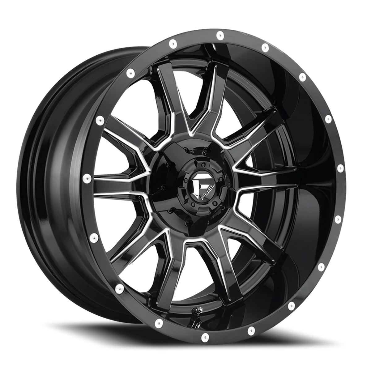 Fuel Vandal 20x9 +20 8x165.1mm 125.1mm Gloss Black Milled