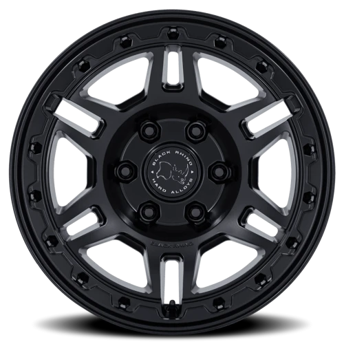 Black Rhino Vanguard 20x9" 6x114.3mm 66.06mm CB +15mm Matte Black
