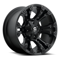 Fuel Vapor 18x9" 6x135mm 106.4mm CB +1mm Matte Black