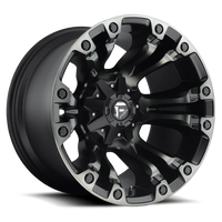 Fuel Vapor 18x9" 5x114.3mm 78.1mm CB +1mm Matte Black Double Dark Tint