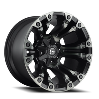 Fuel Vapor 20x9 +2 6x135mm 106.1mm Matte Black Double Dark Tint