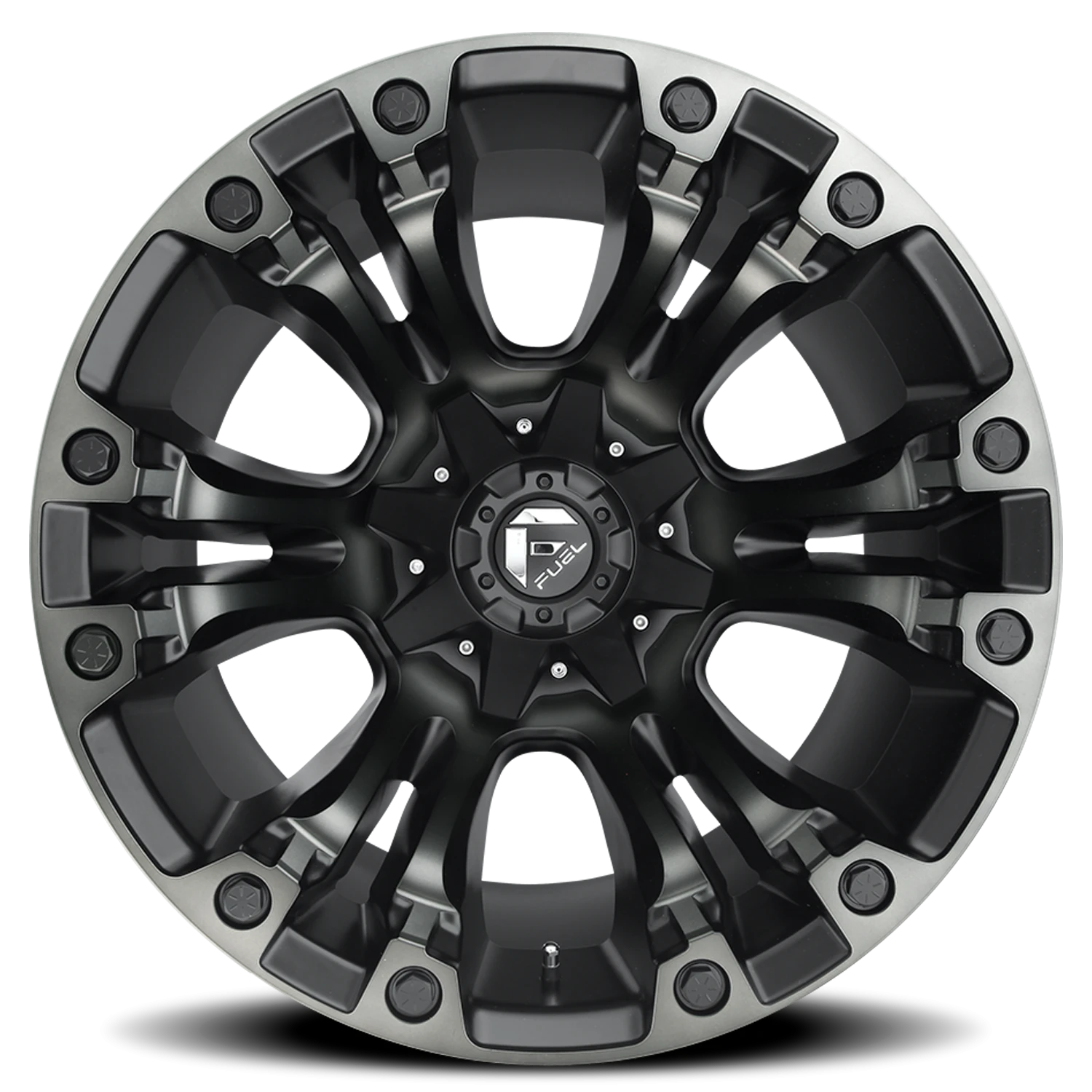 Fuel Vapor 20x9" 5x114.3mm 72.56mm CB +35mm Matte Black Gray Tint
