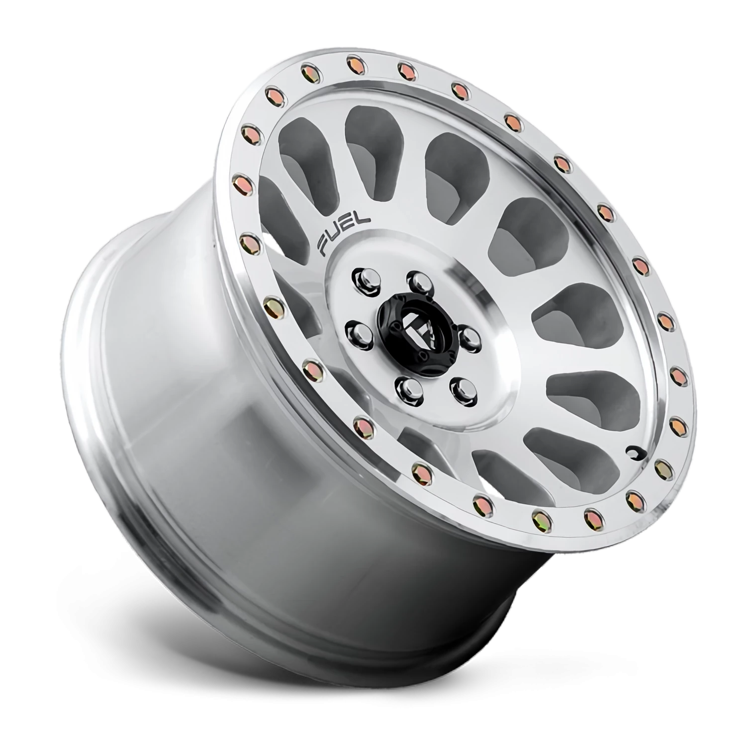 Fuel Vector 17x8.5" 6x139.7mm 108mm CB +7mm Machined Diamond Cut Clear Coat