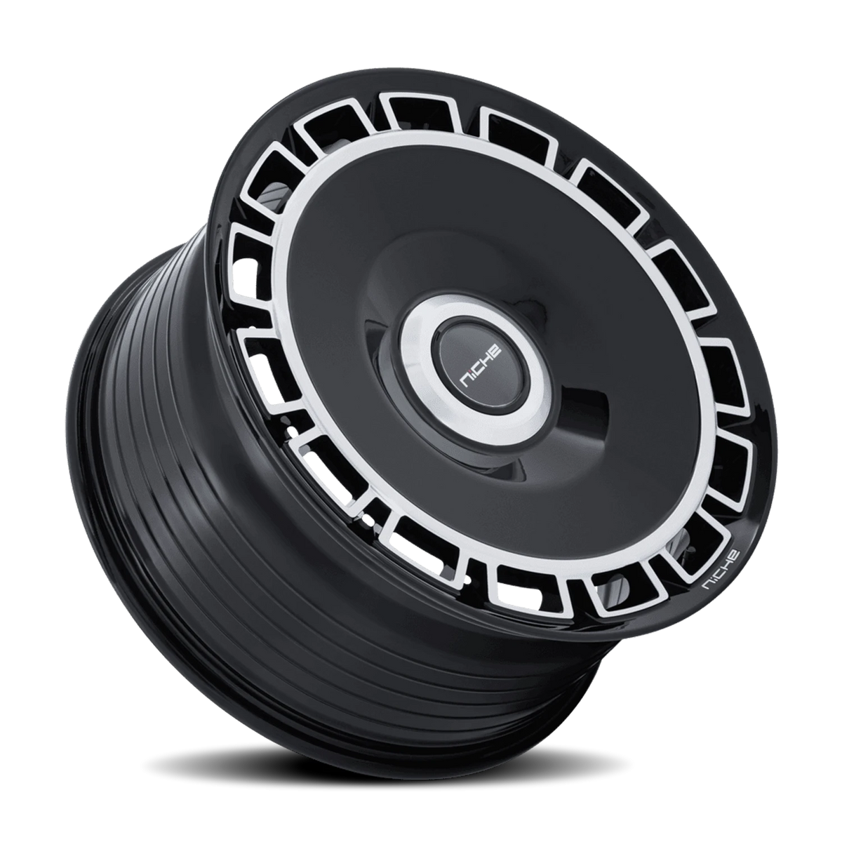 Niche Venice NC287 22x9 +20 5x112mm 72.56mm Gloss Black Machined Face